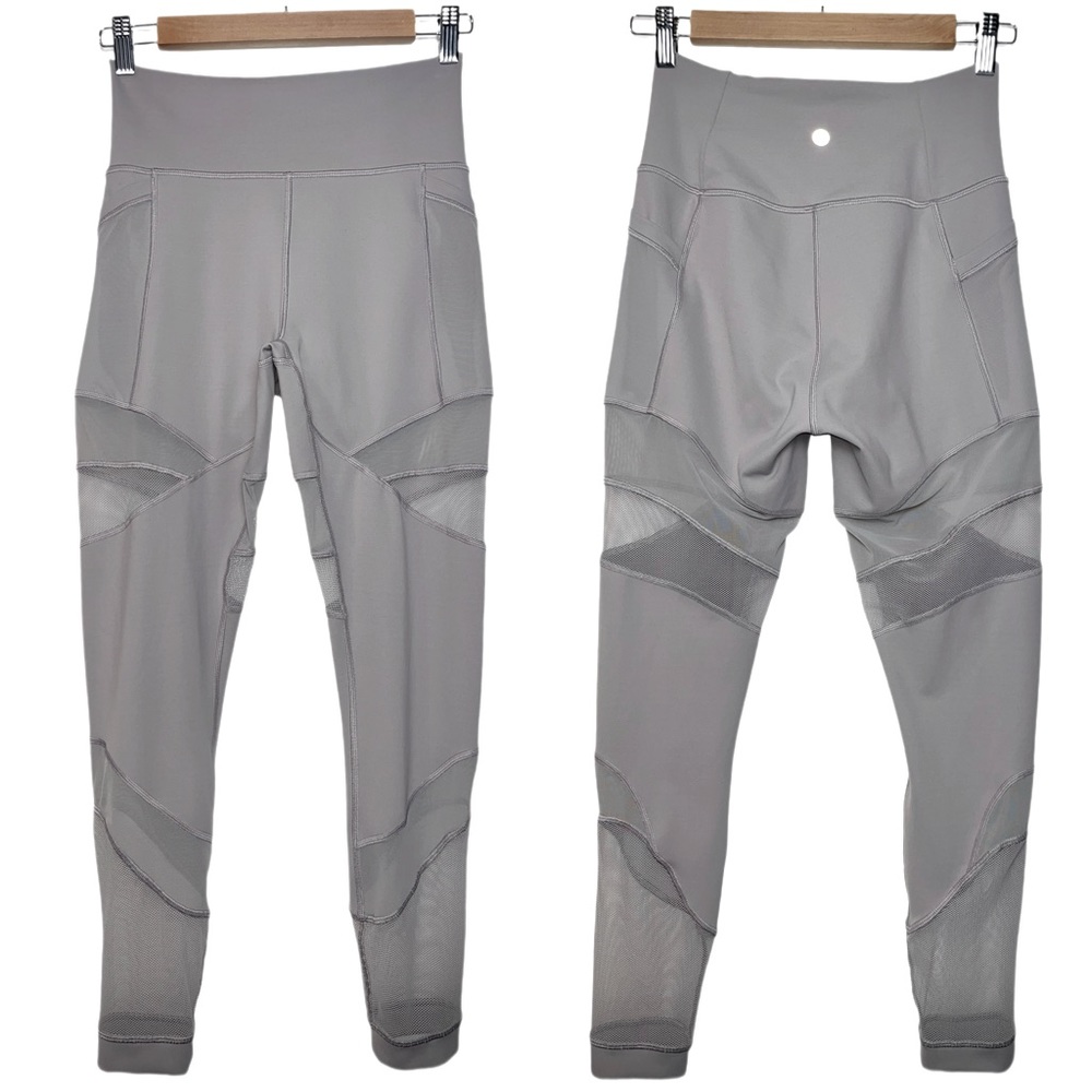 Lululemon Forget The Sweat Tight *25" High Waist Leggings in Dark Chrome Size 8